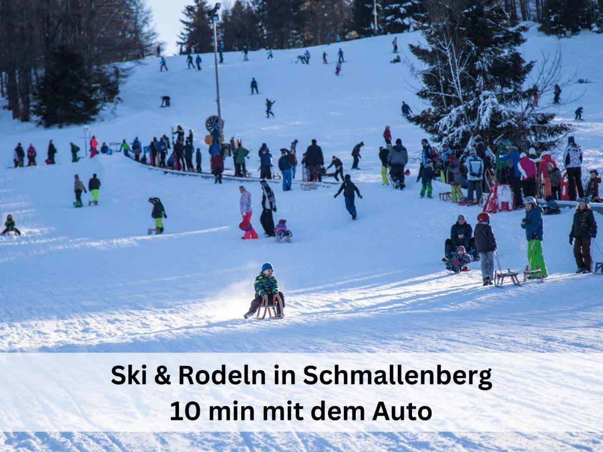 Ferienhaus Grimme - 350M2, 18 Betten - Mit Indoorspielplatz, Pool, Grosser Terrasse, Grill, Sauna, Kicker, Dart, Uvm - Ideal Fuer Familien Schmallenberg Exterior foto