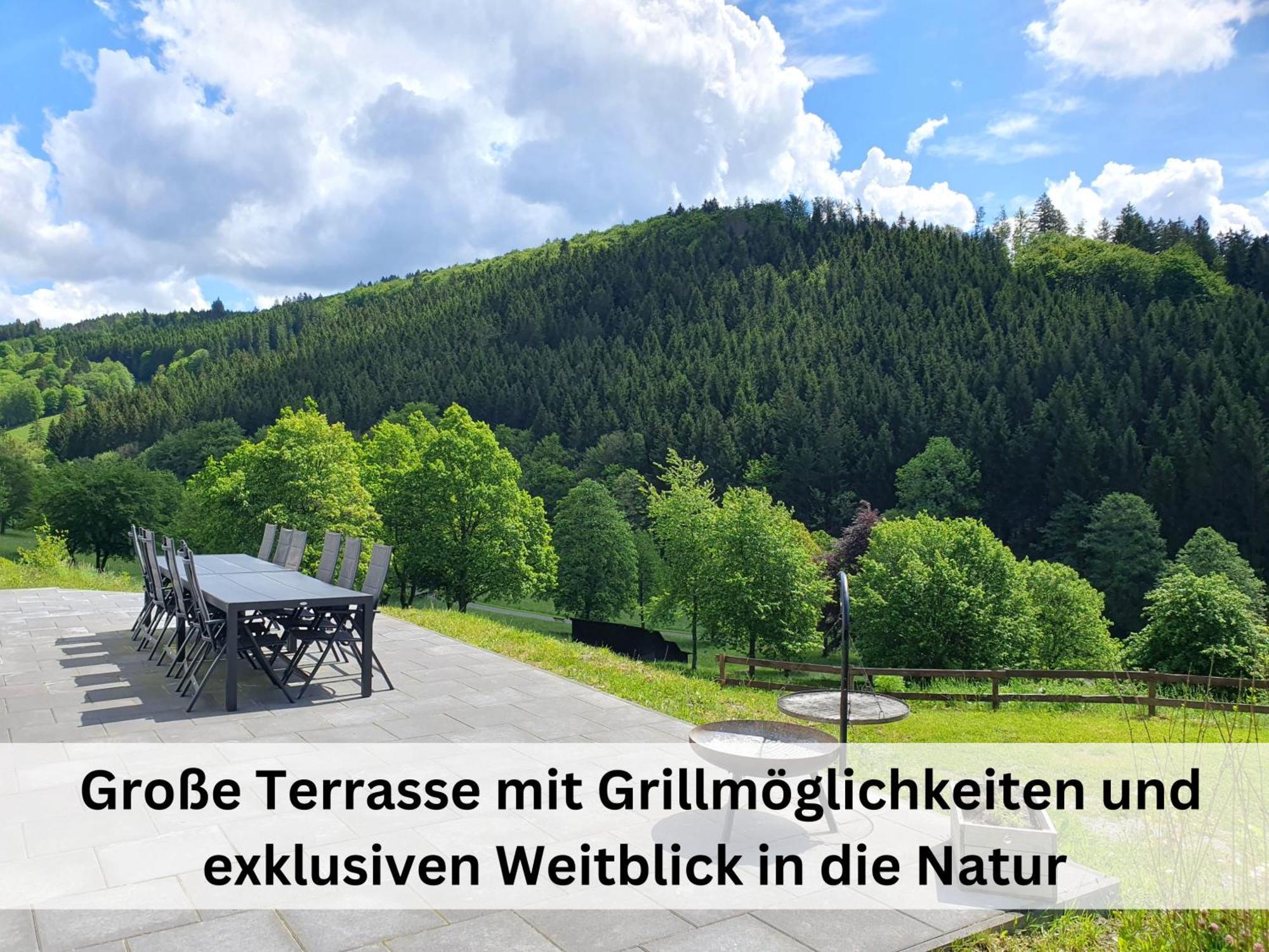 Ferienhaus Grimme - 350M2, 18 Betten - Mit Indoorspielplatz, Pool, Grosser Terrasse, Grill, Sauna, Kicker, Dart, Uvm - Ideal Fuer Familien Schmallenberg Exterior foto
